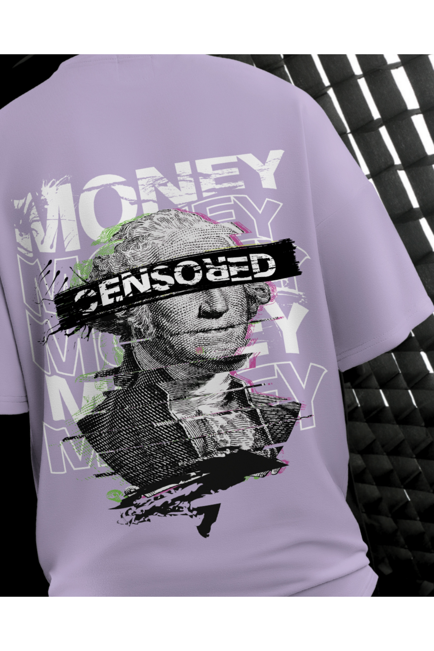 Money Censored Oversized T-Shirt