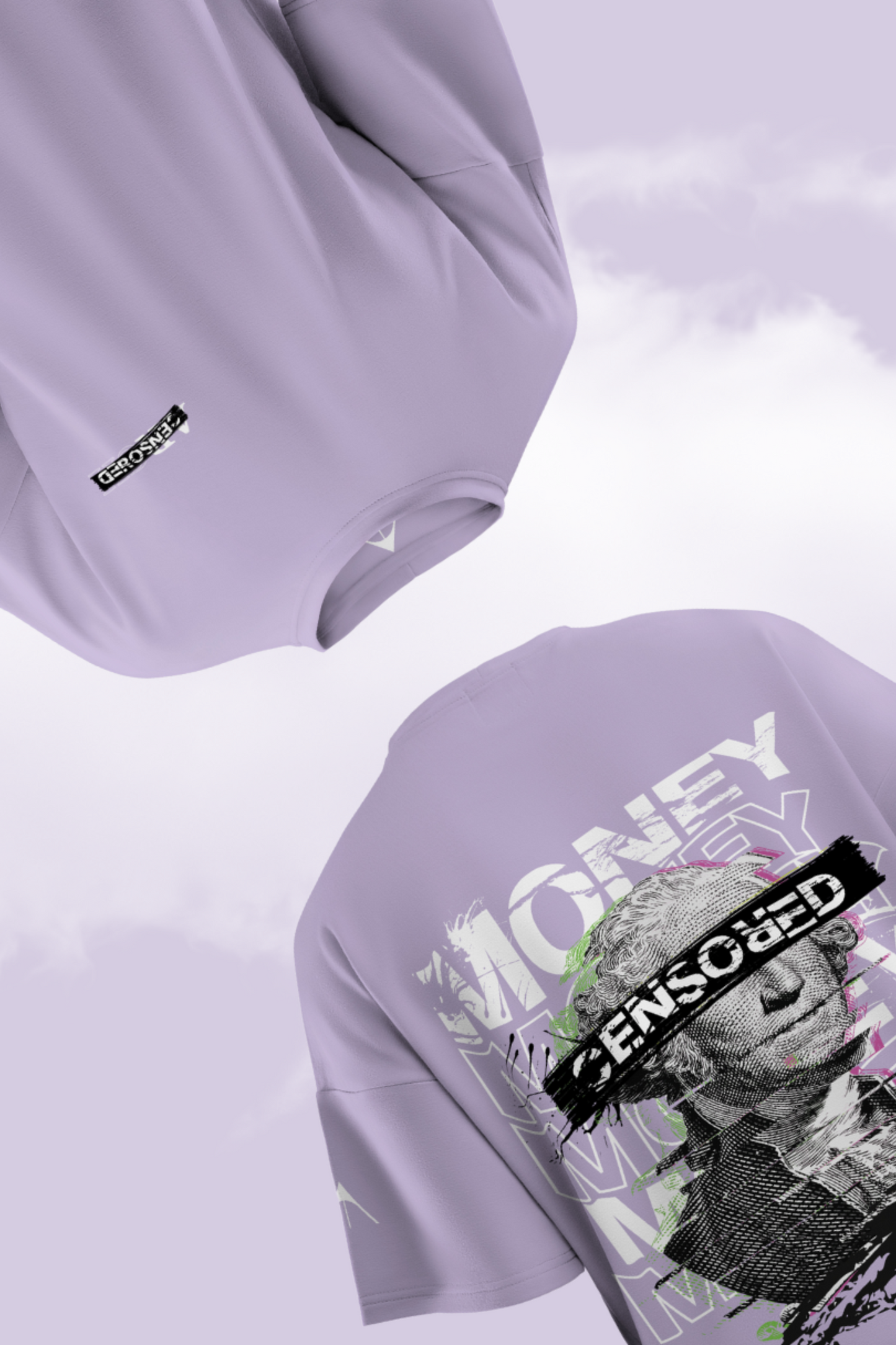 Money Censored Oversized T-Shirt