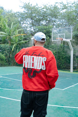 No Fake Friends Oversized Sweatshirt