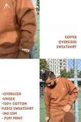 Mocha Mousse Oversized Sweatshirt