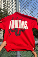 No Fake Friends Oversized Sweatshirt