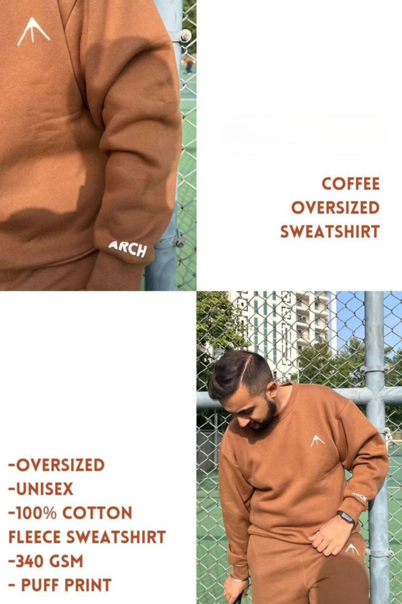 Mocha Mousse Oversized Sweatshirt
