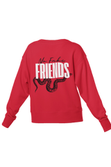 No Fake Friends Oversized Sweatshirt