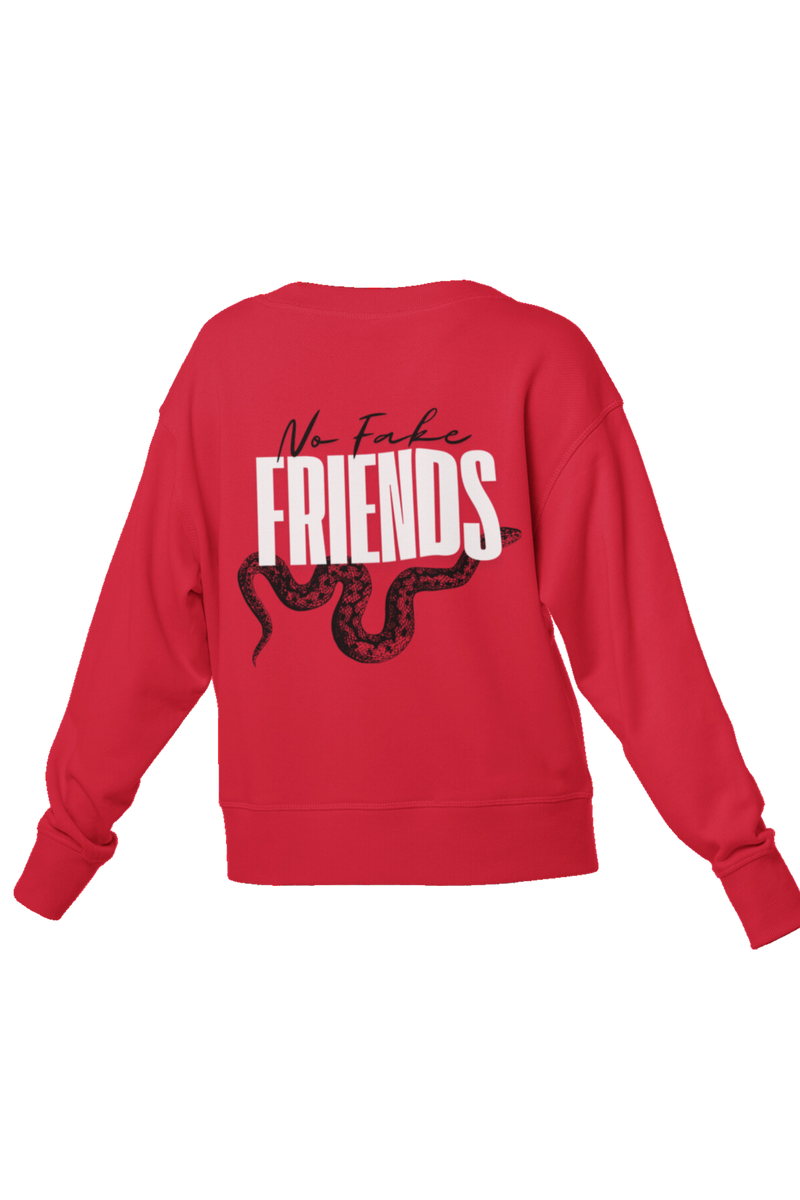 No Fake Friends Oversized Sweatshirt