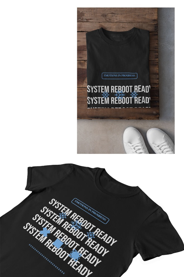 System Reboot & Time (Combo of 2 Regular Sized T-Shirts)