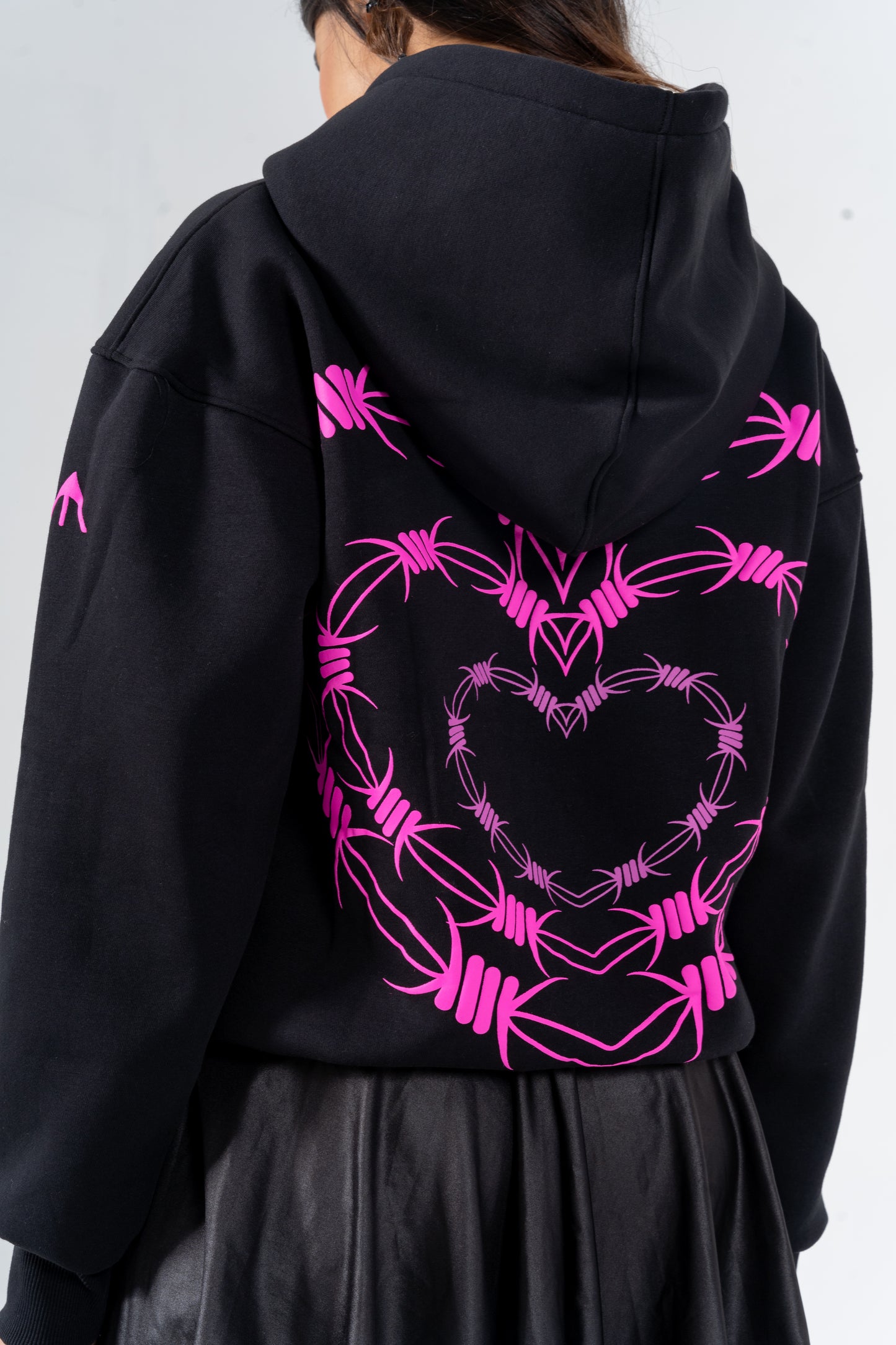 Black Heart Oversized Hoodie